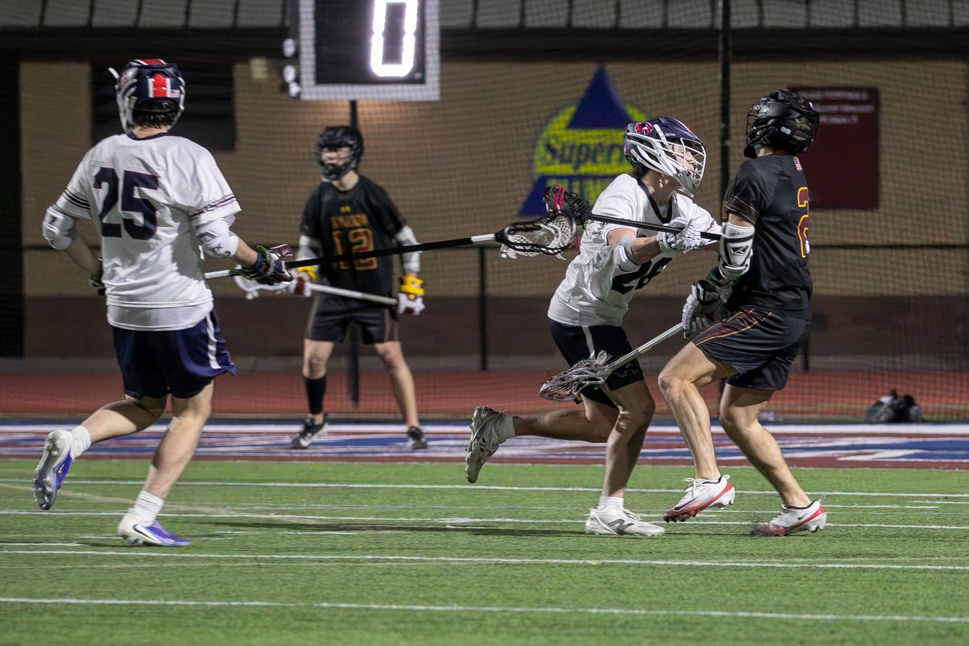 Lacrosse training action