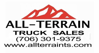 All-Terrain Truck Sales logo with red mountain graphic, phone number, and website URL