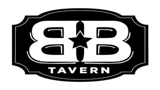 Black-and-white BB Tavern logo with stylized letters and a star in the center
