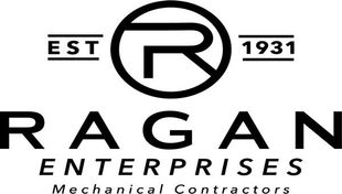 Ragan Enterprises logo with EST 1931 and Mechanical Contractors text in black on white