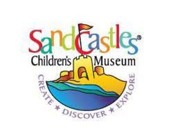 The logo for the sandcastle children 's museum.