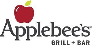 The logo for applebee 's grill and bar has an apple on it.