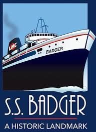 The s.s. badger is a historic landmark.