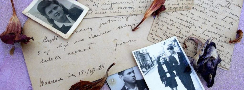 A letter with a picture of a boy on it