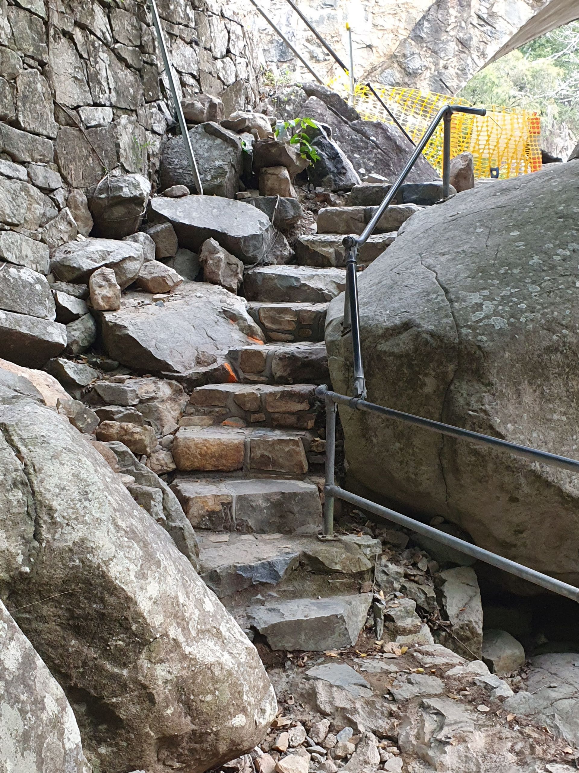 Rocky Streambed Path Beside Large Boulders — High End Stone Masons in West End, QLD