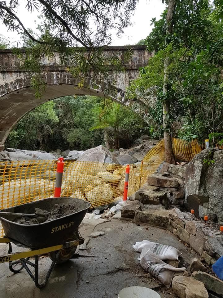 Rocky Streambed Path Beside Large Boulders — High End Stone Masons in West End, QLD