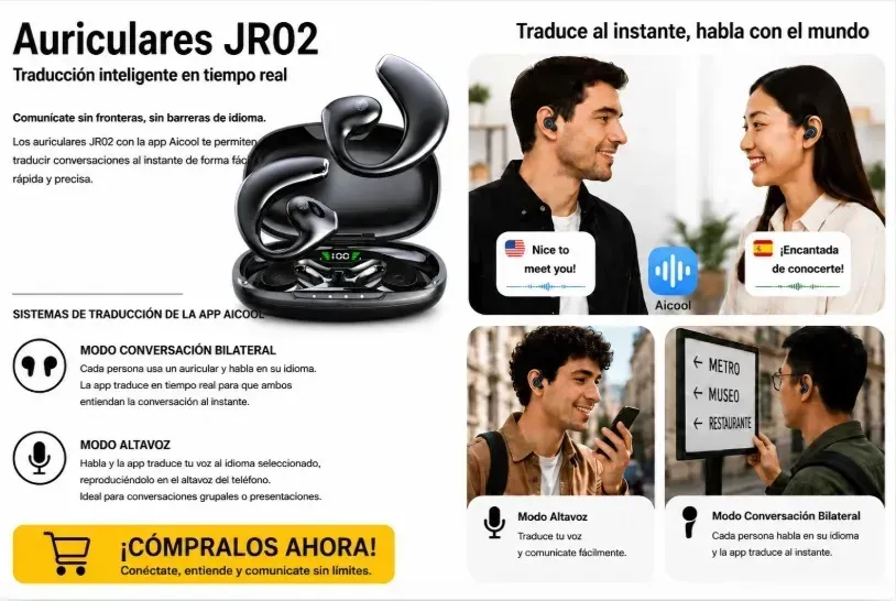 Auriculares Deportivos modelo JR02 - Traductor