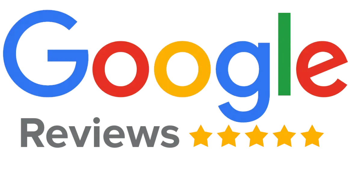 Logotipo de Google Reviews con texto de Google multicolor, la palabra
