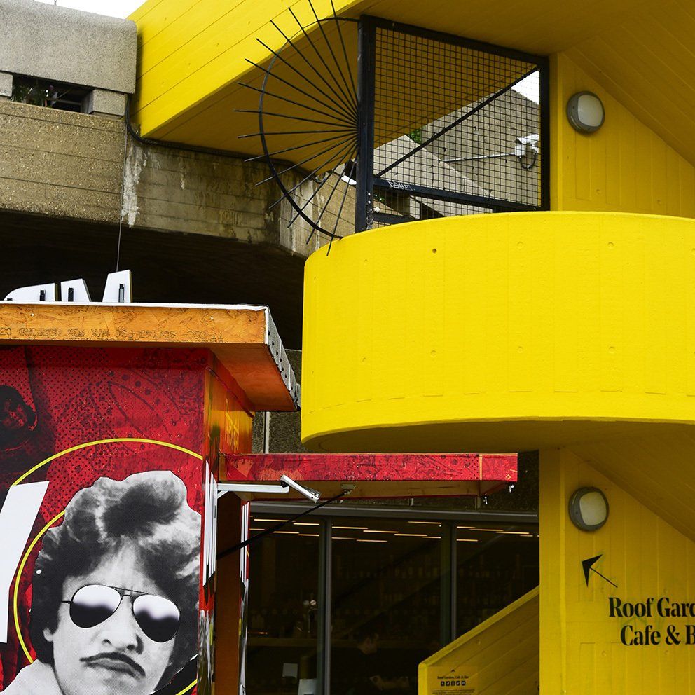 Yellow staircase, London, England