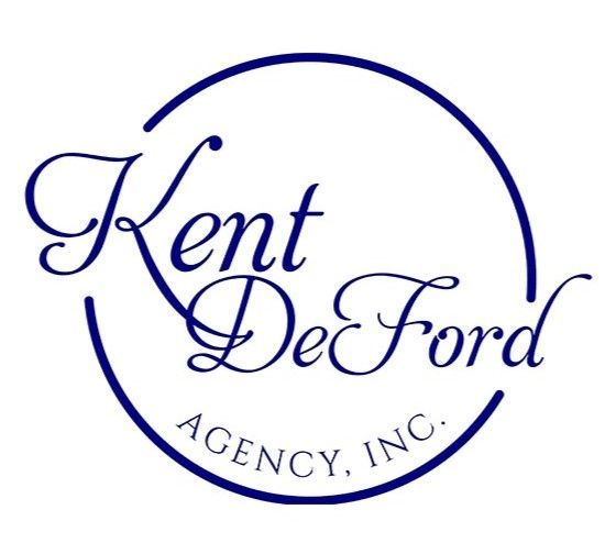 Kent DeFord Agency, Inc. logo in blue cursive inside a blue circle
