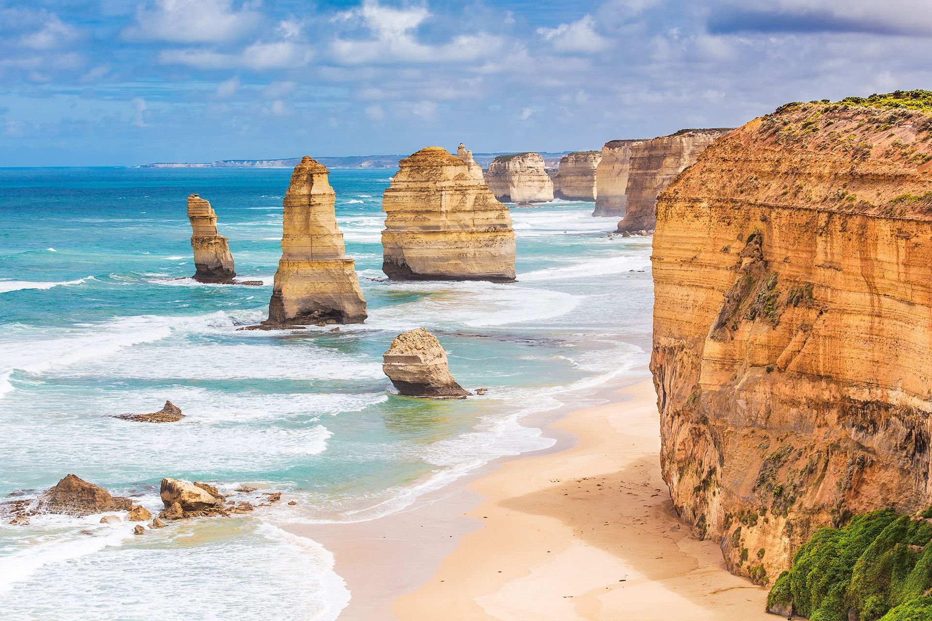 a view of the twelve apostles in australia