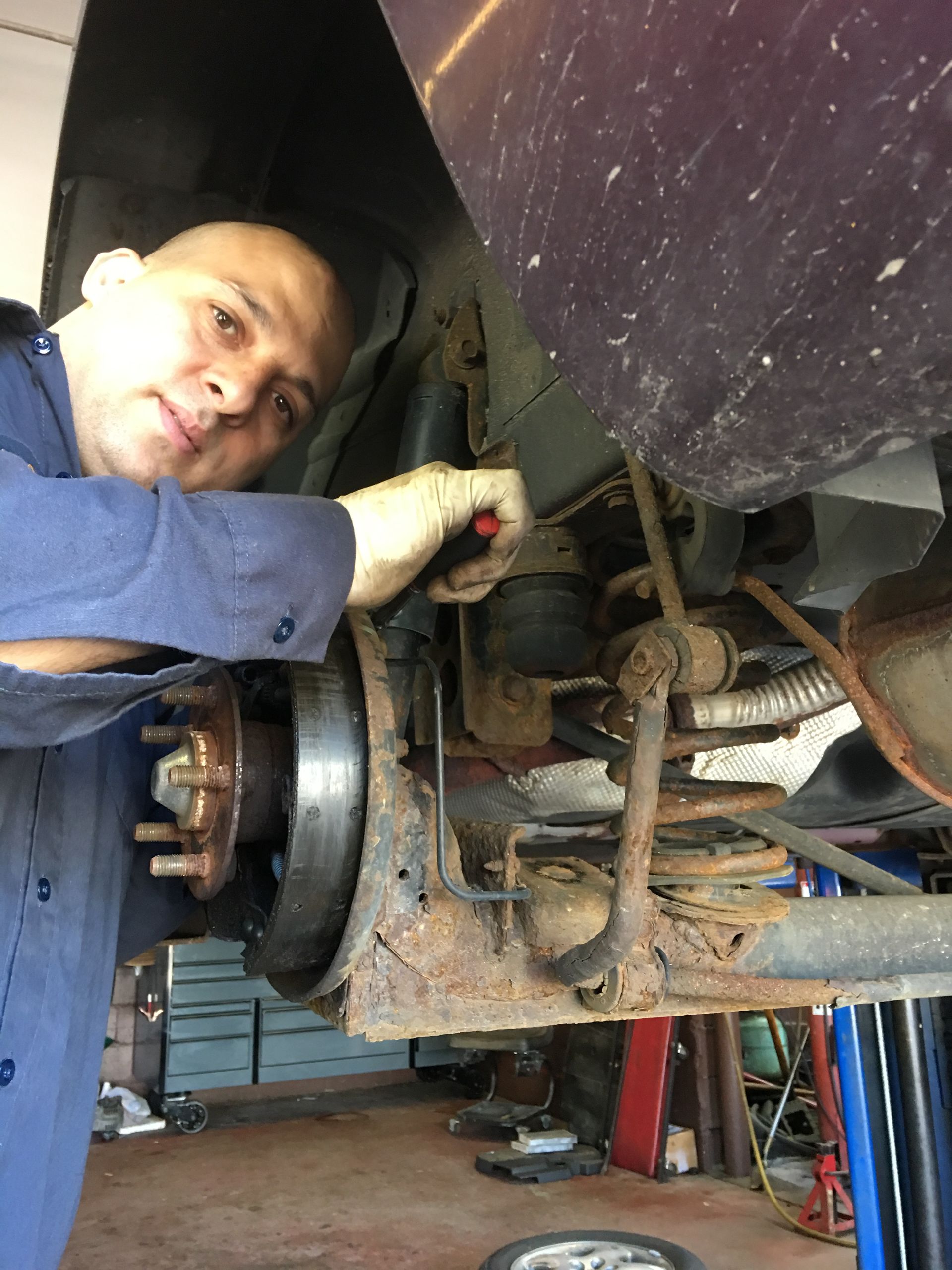 Auto mechanic at  Eli's Garage in Malden, MA