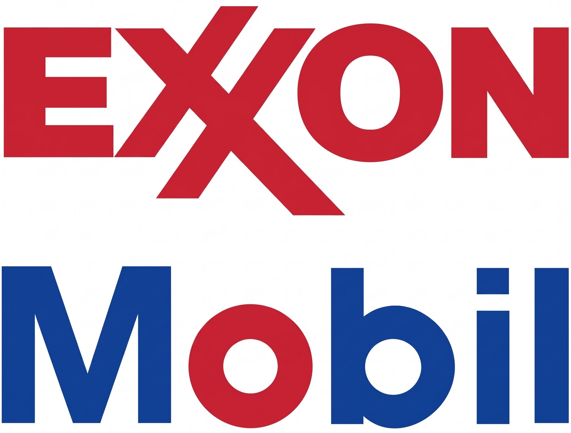 Exxon Mobil oil logo shown as the type of oil used at Elis Garagew in Malden