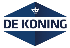 Blauw-wit logo van
