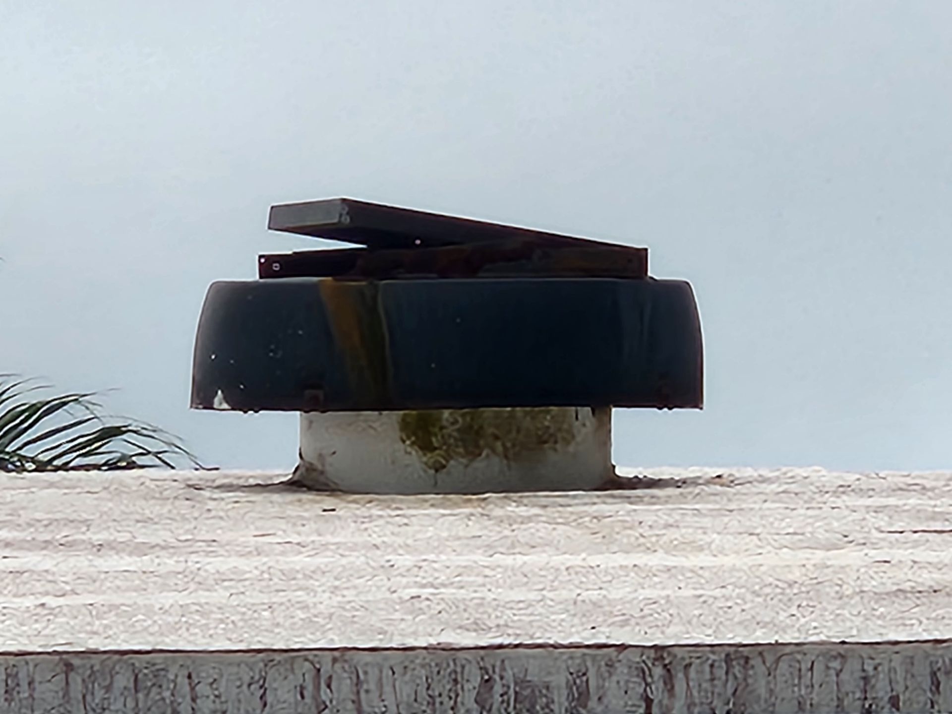Solar attic fan on top of a roof Solar attic fan on top of a roof