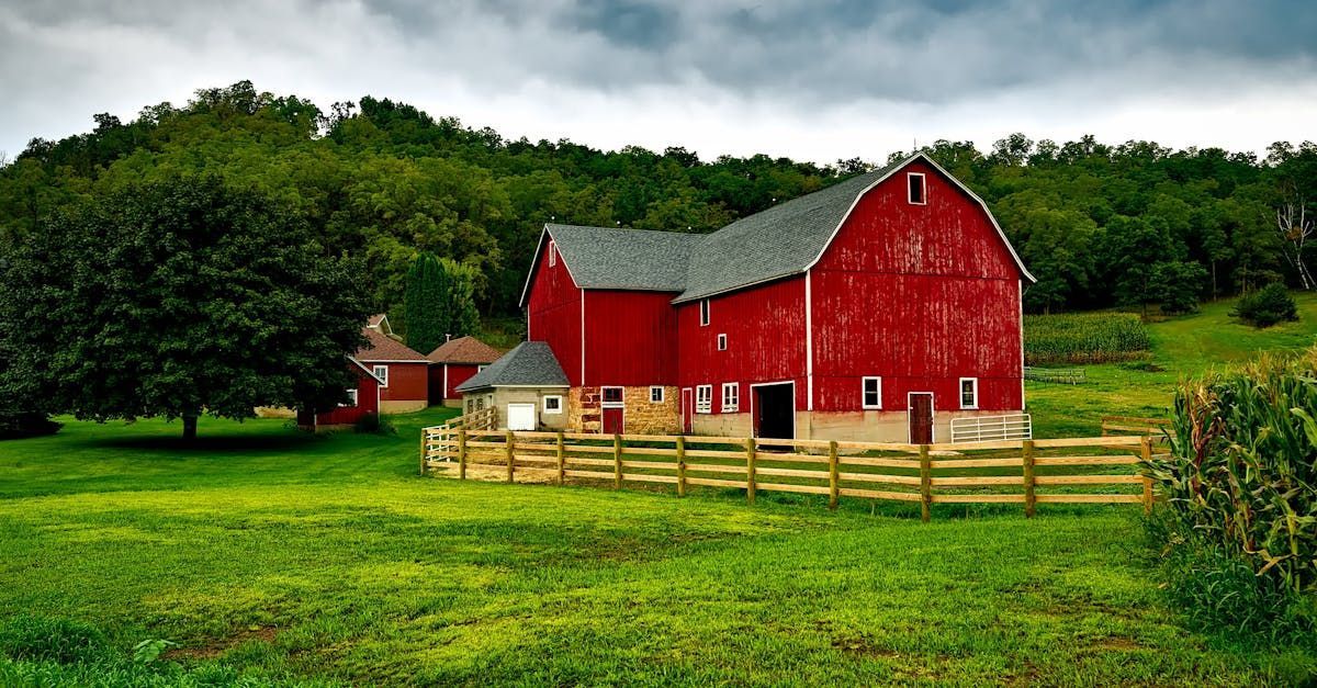 Barn on farm