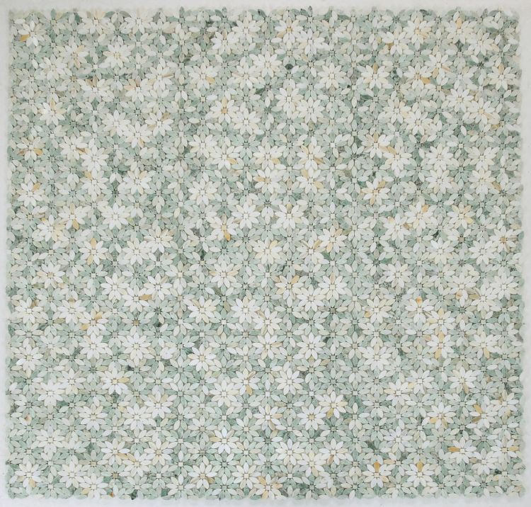 DAISY WILD GREEN 12.75 X 12.5