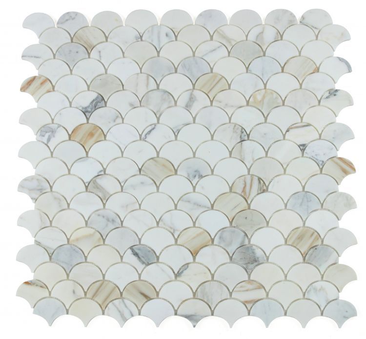 DRAGON SCALE CALACATTA GOLD HONED 9.75 X 10