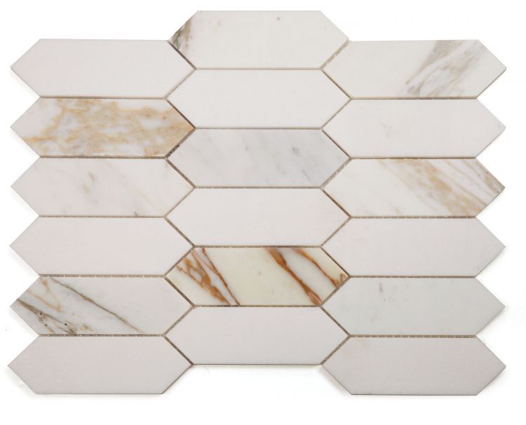 ELONGATED HEX CALACATTA