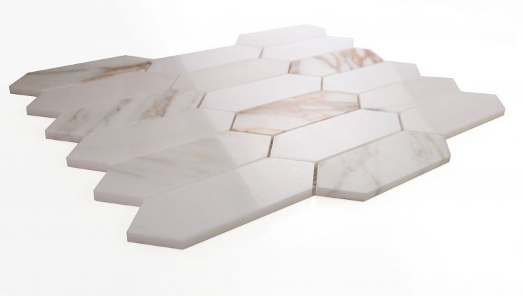 ELONGATED HEX CALACATTA