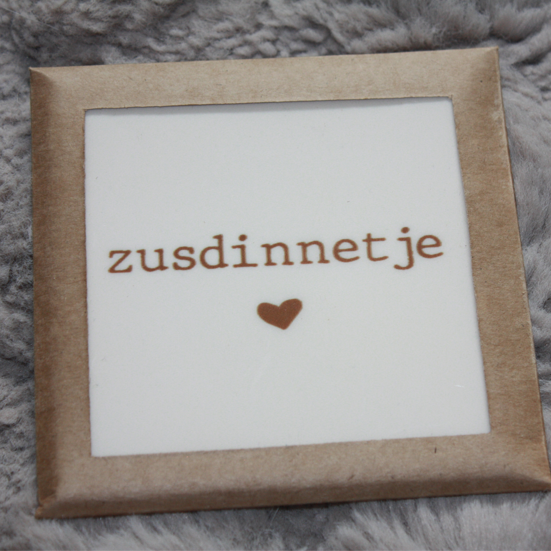 Tegeltje | Zusdinnetje