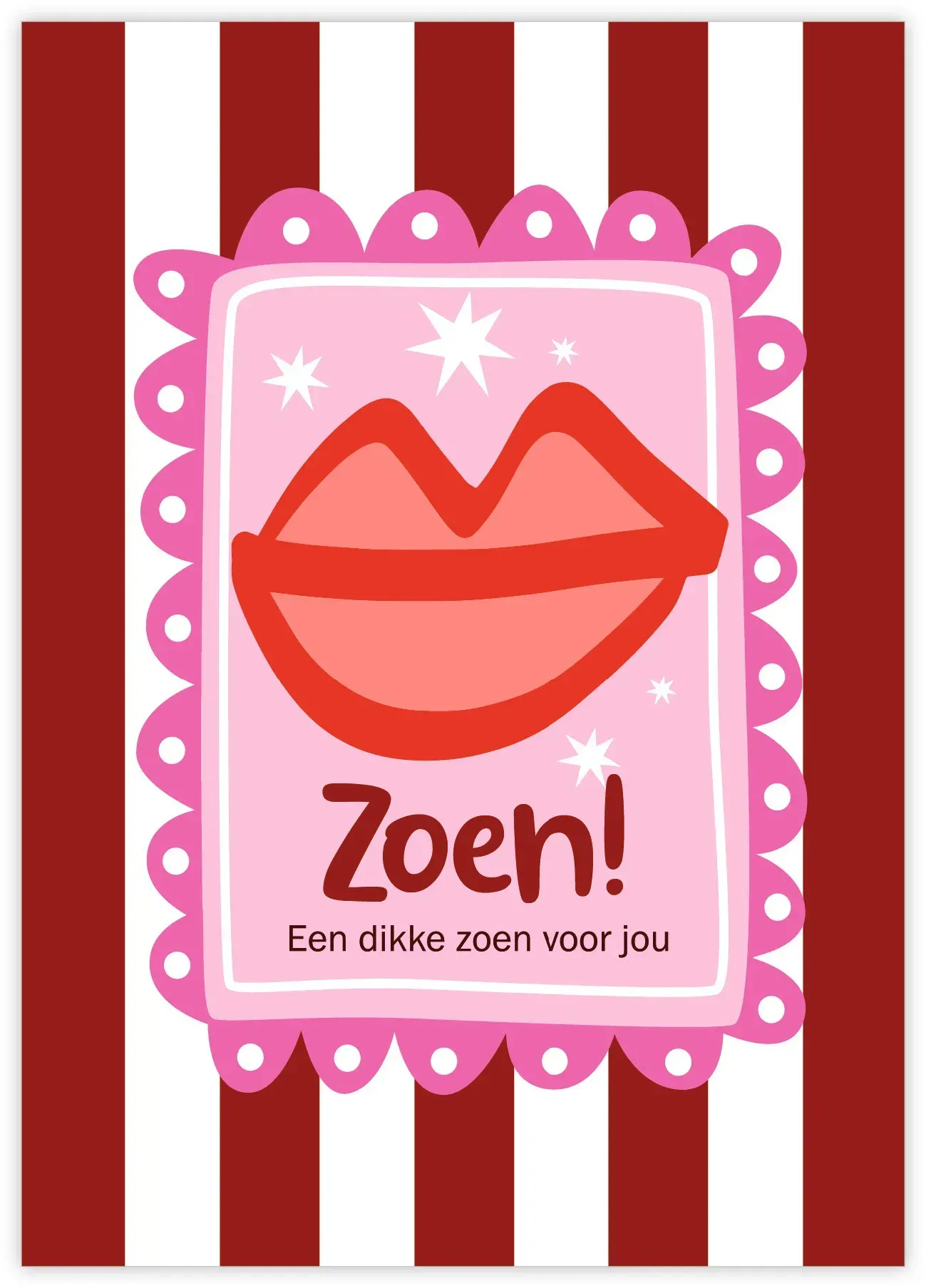 Kaart | Een dikke zoen voor jou