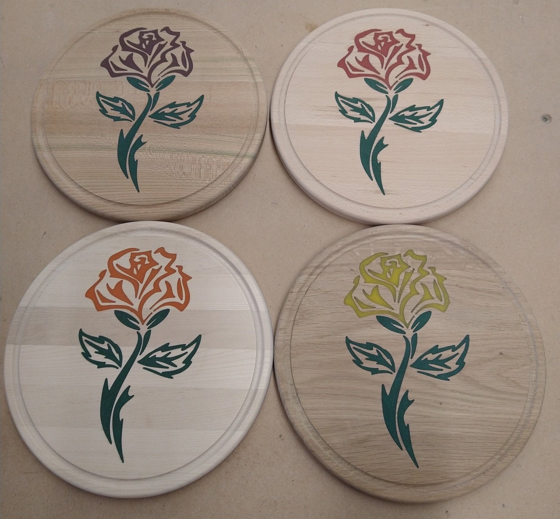 Set von Frühstücksbrettern