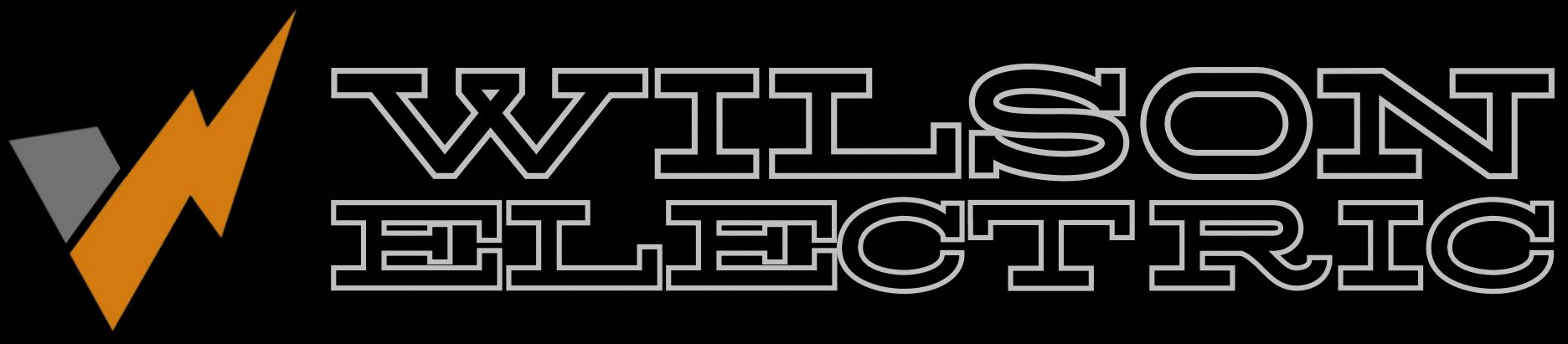 Wilson Electric logo with a lightning bolt and text on a black background.