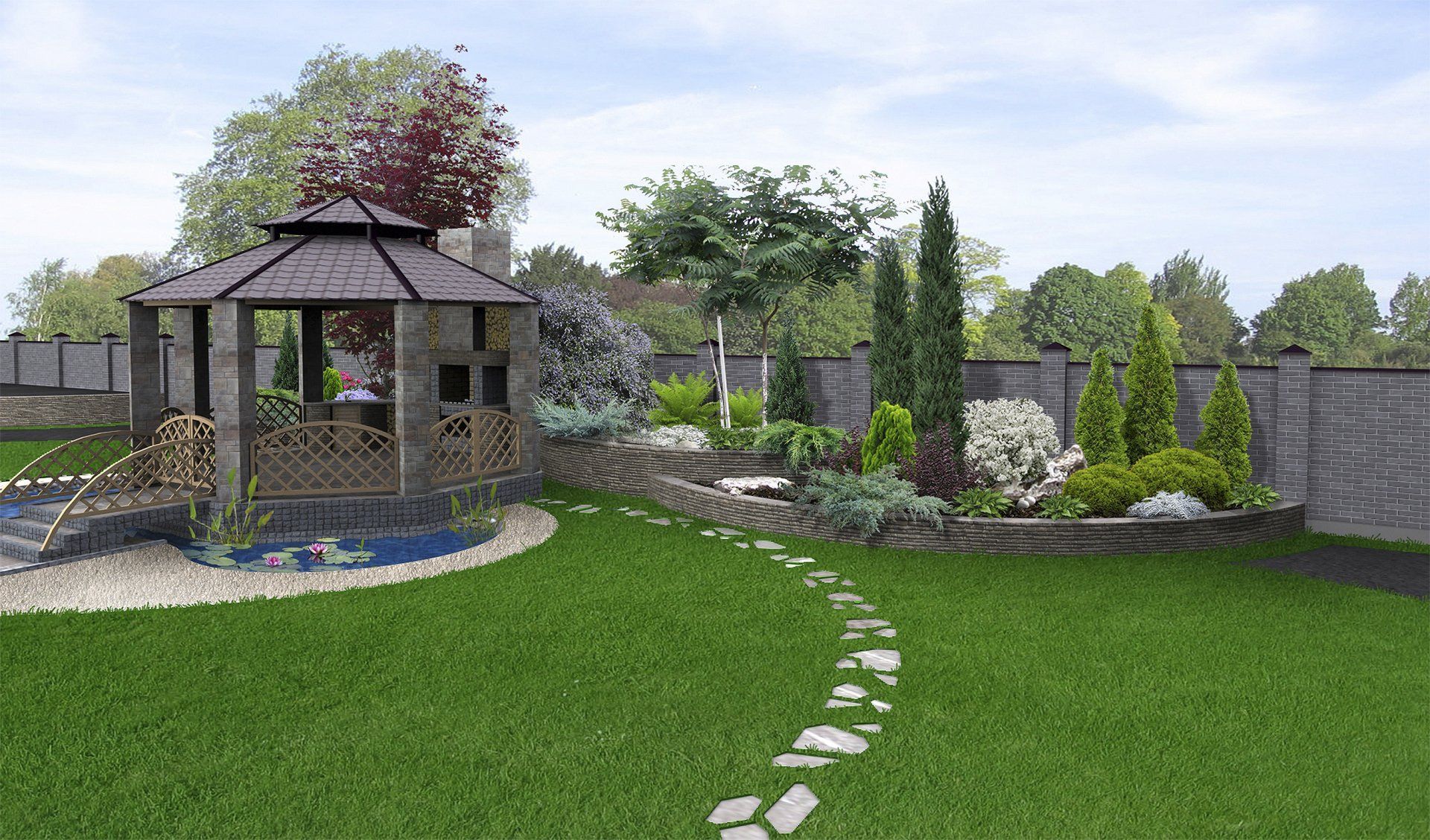 Garden Stone Path