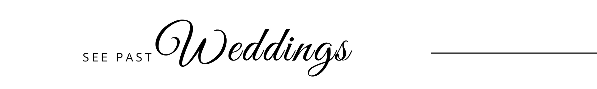 See Past Weddings logo on white background