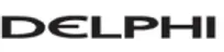 Logo DELPHI noir sur fond blanc
