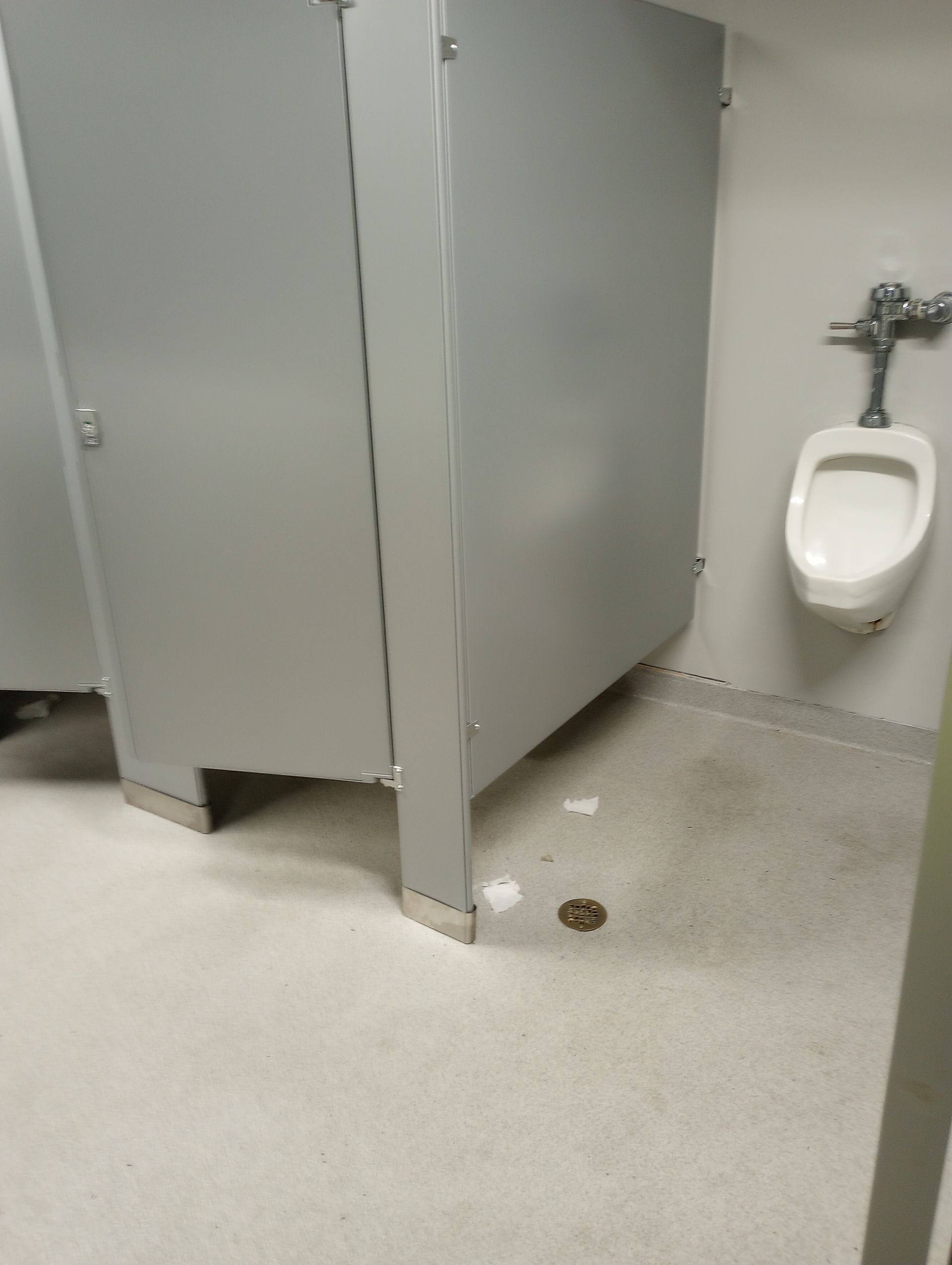 cleaned public bathroom
