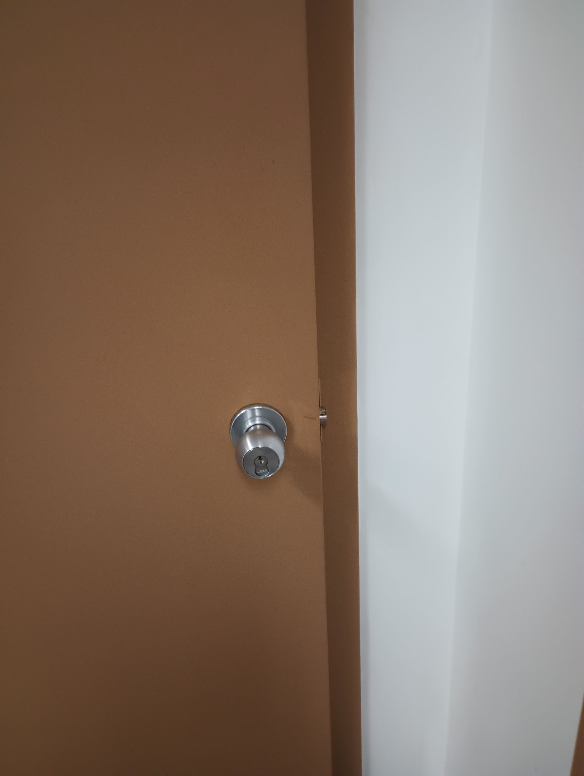 disinfected door knob