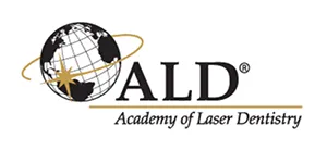The logo for the academy of laser dentistry
