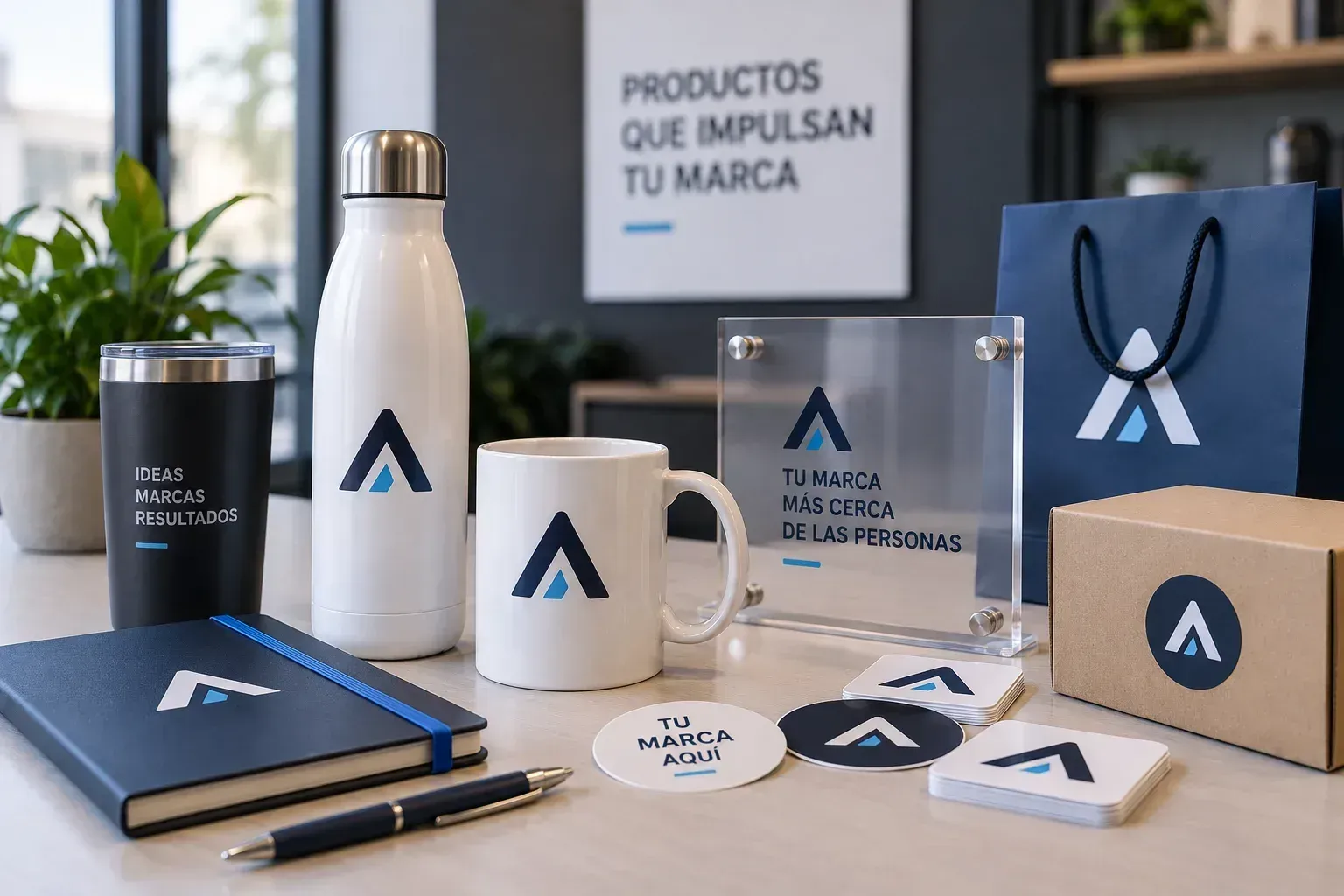 Termo, mug, gorra, acrílico y artículos promocionales para personalización DTF UV.