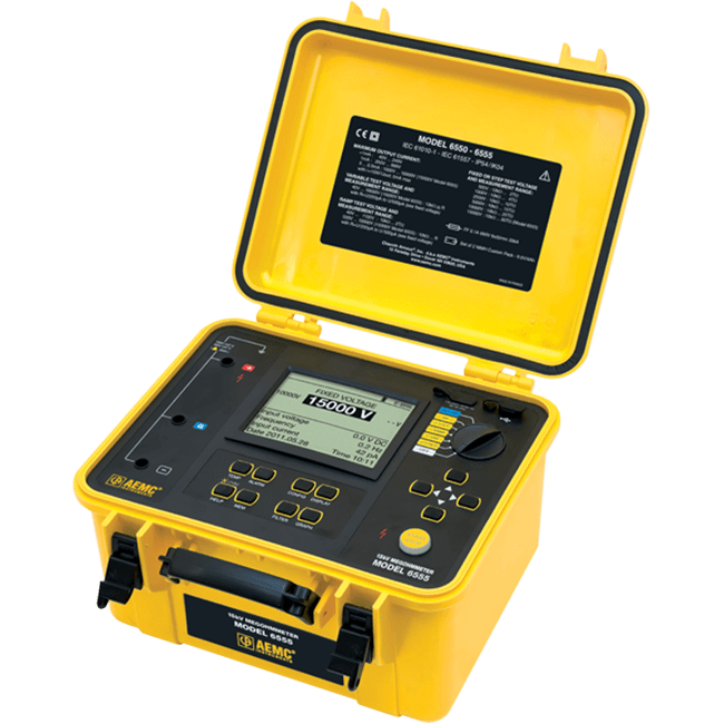 15kV Digital Megohm meters | Megohmmeter 6555 | AEMC