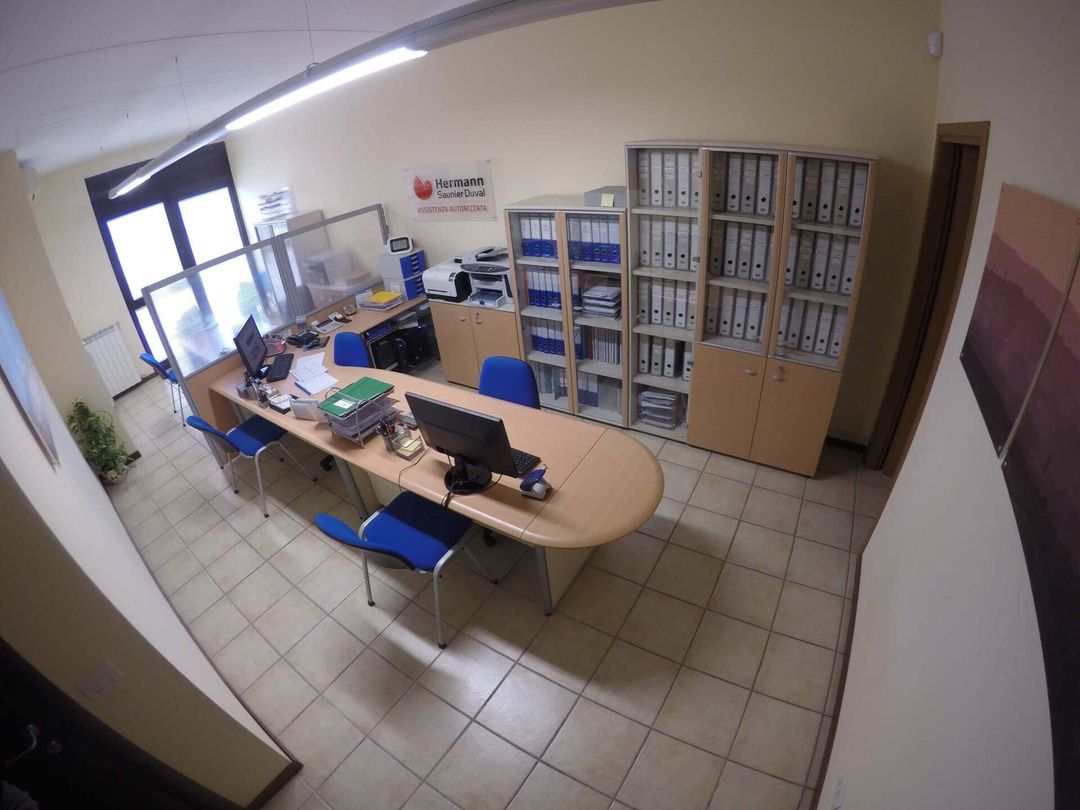 L'ufficio dell'impresa specializzata in impianti di riscaldamento