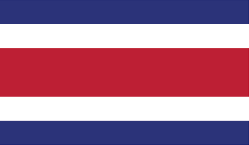 Flag of Thailand with horizontal red, white, blue, white, and red stripes