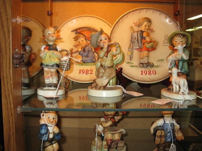 antique glass figurines