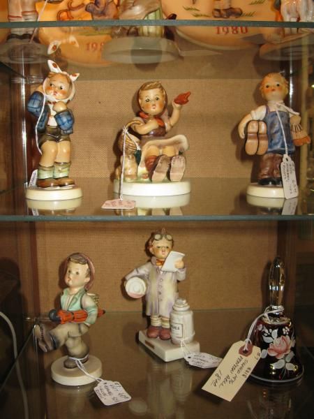antique glass figurines