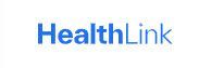 The healthlink logo is blue and white on a white background.