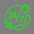 24 Hours Service Icon