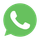 Green WhatsApp logo: white phone handset in a speech bubble.