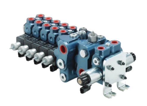 several valves are lined up on a white surface several valves are lined up on a white surface