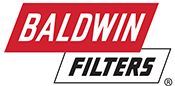 A baldwin filters logo on a white background.