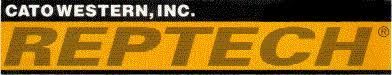 A yellow sign that says reptech on it