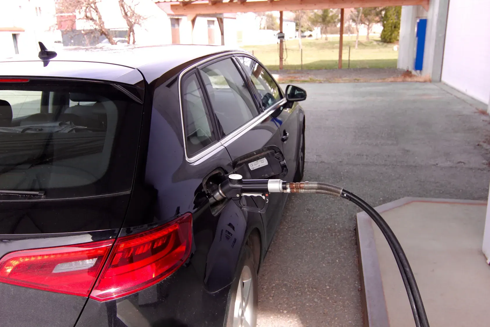 Auto tankt Biodiesel