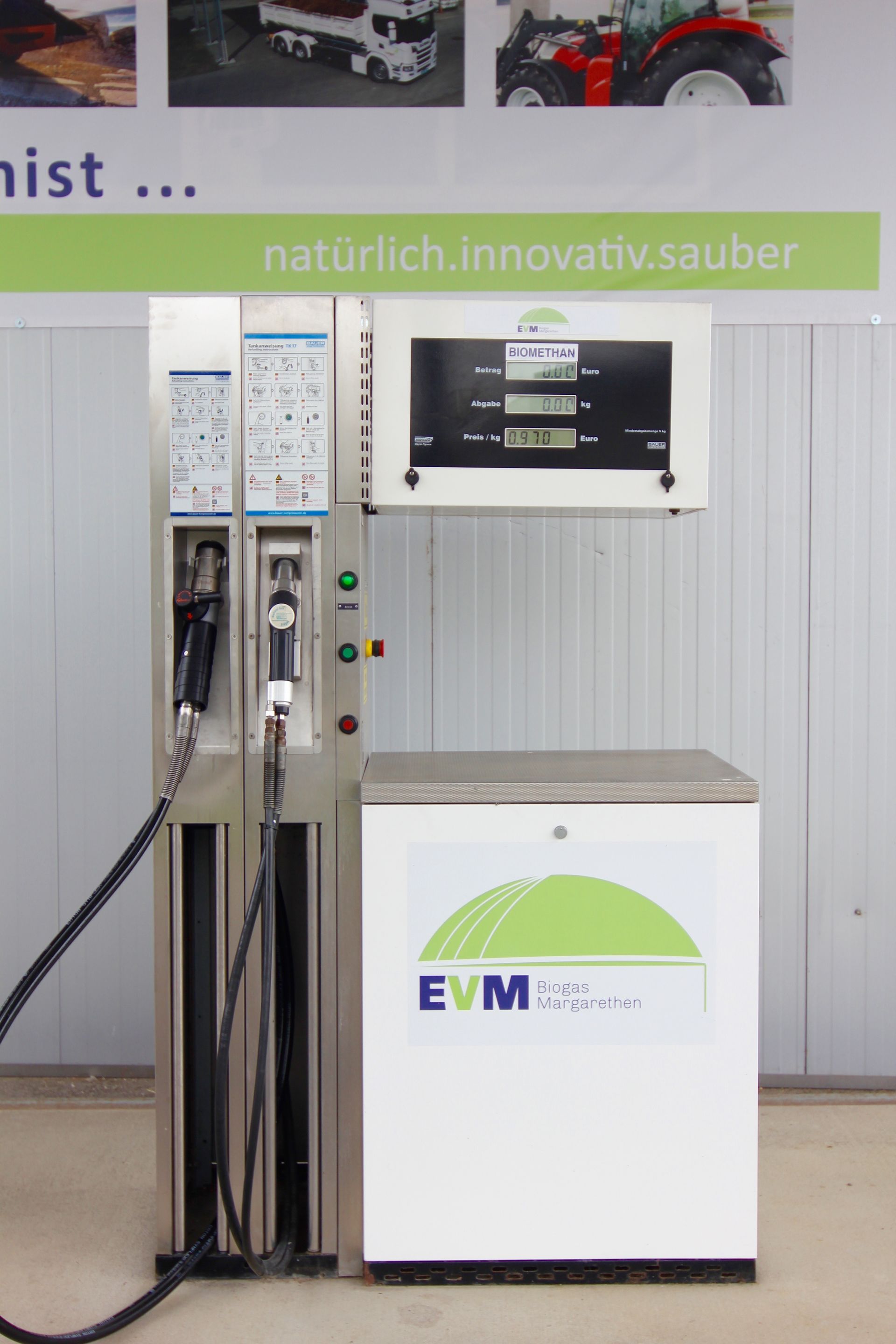Biomethan Tankstelle