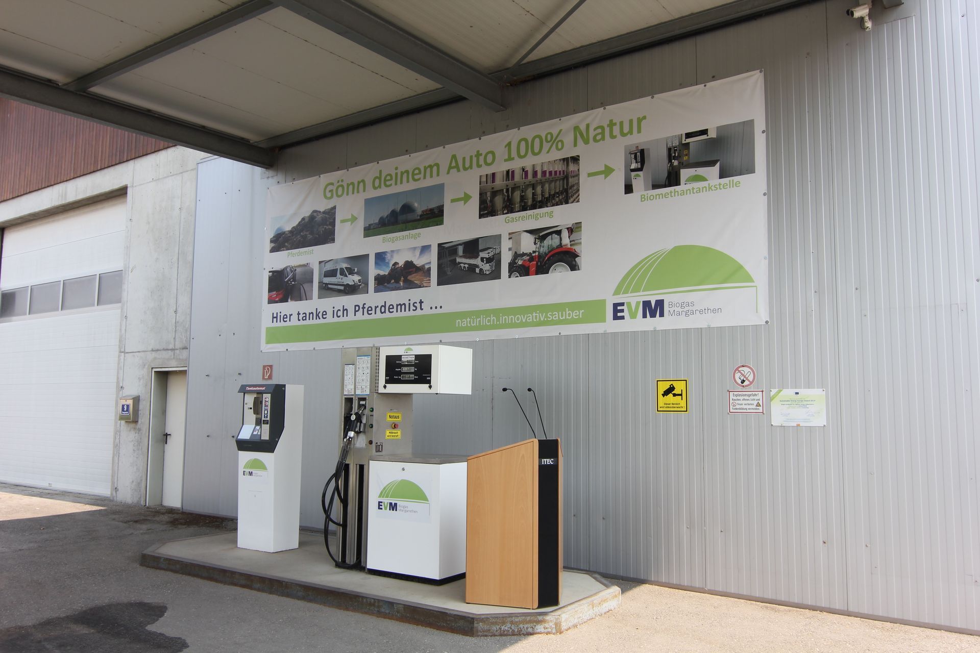Biogas-Tankstelle EVM