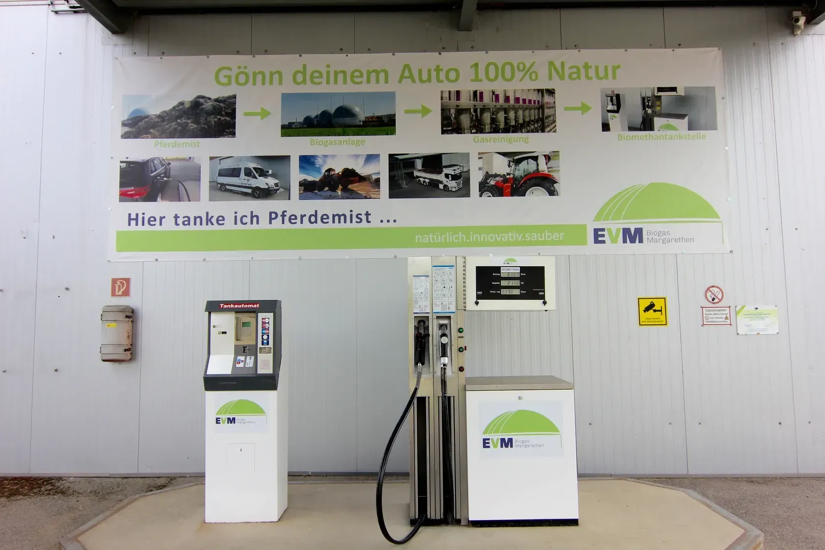 EVM Biogas-Tankstelle